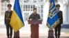 Ukrainian President Volodymyr Zelenskiy takes part in a ceremony in Kyiv on June 2, the eve of the 100th day of Russia's invasion of the country.