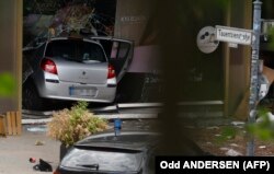 Fotografi e makinës nga vendi i ngjarjes, Berlin, më 8 qershor 2022.