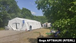 ცხინვალის საოკუპაციო ხაზთან მდებარე სოფელი ერგნეთი. 2022 წლის 7 ივნისი