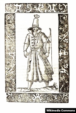 Рисунок русина из книги Чезаре Вечеллио "Древняя и современная одежда со всего света", Венеция, 1598 год