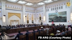 سخنرانی محمد اشرف غنی رئیس جمهور افغانستان در کارگاه تعقیب و تحقق تعهدات نشست ۲۰۲۰ ژنیو در ارگ ریاست جمهوری