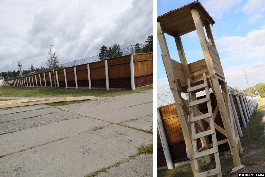 Гэтыя фота былі зробленыя падчас будаўніцтва лягеру для пратэстоўцаў