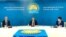 Нұрсұлтан Назарбаев (ортада) "Нұр Отан" жиынында отыр. 25 қараша 2020 жыл.