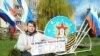 Антивоенная акции активистки Анны Бойковой в Полесске, Калининградская область. 