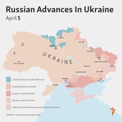 Time-Lapse: Russian Advances In Ukraine