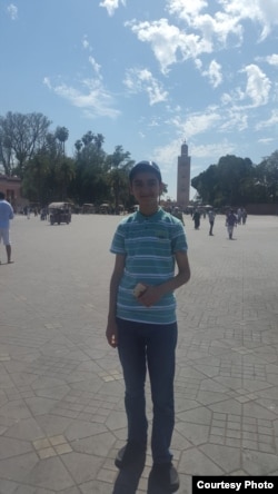 Брагим Саадун в детстве в родном Марокко