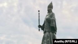 The 3-meter-high monument to Soyembike was officially unveiled on June 10 in the town of Kasimov in the Ryazan region.