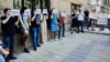 Activists in Belgrade calling for Ecevit Piroglu's release (file photo) 