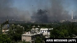Bombardimet në Lisiçansk më 9 qershor 2022.