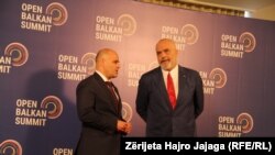 Dimitar Kovačevski i Edi Rama, premijer Severne Mekdonije i Albanije, prilikom poslednjeg samita "Otvorenog Balkana" u Ohridu 8. juna 2022.