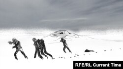 2 гыйнвар төнендә Оренбур-Орски юлында көрт арасында бикләнеп калган кешеләр сәгатьләр буе ярдәм көтеп яткан.