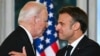 Ֆրանսիայի նախագահ Էմանյուել Մակրոնը Փարիզում ընդունում է ԱՄՆ նախագահ Ջո Բայդենին, 8-ը մարտի, 2024թ.