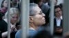 Former Russian former Economy Minister Aleksei Ulyukayev at his Moscow court hearing on December 15.