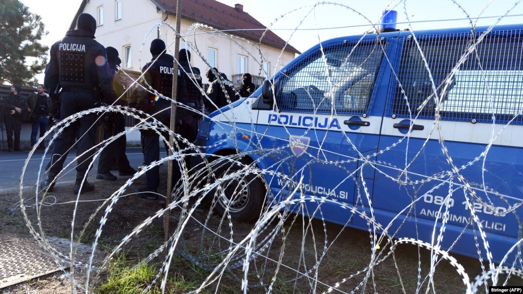 Slovenski policajci i žica na granici sa Hrvatskom