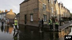 Затопленная улица в Оксфорде