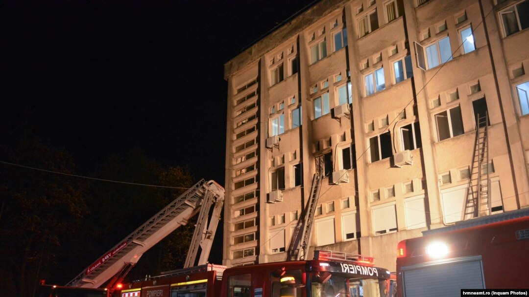 România - Spitalul din Piatra Neamț după incendiul de la secția de terapie intensivă