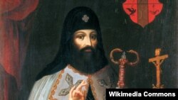 Петро Могила (1596–1647) – український політичний, церковний і освітній діяч. Митрополит Київський, Галицький і всієї Русі (1633–1647), екзарх Константинопольського патріарха. Архімандрит Києво-Печерського монастиря (з 1627 року)