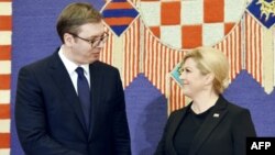 Malo toga urađeno od obećanja sa predsedničkih susreta (Foto: Aleksandar Vučić i Kolinda Grabar Kitarović u Zagrebu, februar 2018)