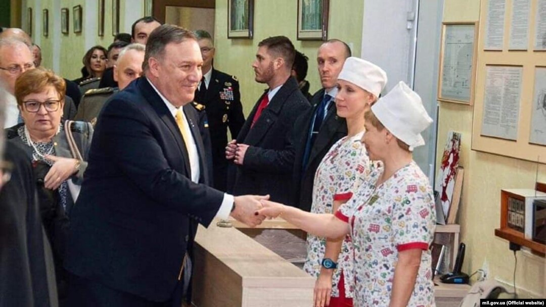 Državni sekretar SAD Majk Pompeo(Mike Pompeo) u Kijevu, 31. januar 2020.