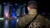 Kosovo - Member of the Kosovo Security Force during a ceremony after transformation into an army