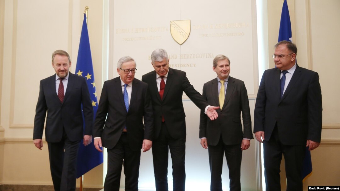 Junker i Han sa članovima Predsedništva BiH
