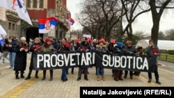 Protestna šetnja u Subotici, 16. februar 2025.