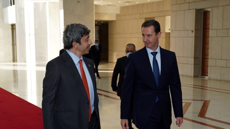  وزیر خارجه امارات متحده عربی با بشار اسد در دمشق دیدار کرد