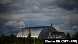 «Саркофаг» на Чернобыльской АЭС.