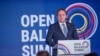 Komisionari i BE-së për Fqinjësi dhe Zgjerim, Oliver Varhelyi, "Ballani i Hapur", Ohër, 8 qershor 2022.