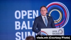 Komisionari i BE-së për Fqinjësi dhe Zgjerim, Oliver Varhelyi, "Ballani i Hapur", Ohër, 8 qershor 2022.