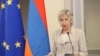 Armenia - Venice Commission President Claire Bazy Malaurie addresses a conference on judicial reforms in Yerevan, June 8, 2022.