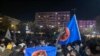 Kosovo: Supporters of LDK celebrating Perparim Rama's election victory in Pristina, Kosovo