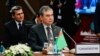 Turkmen President Gurbanguly Berdymukhammedov attends a summit of the Organization of Turkic States in Istanbul on November 12.