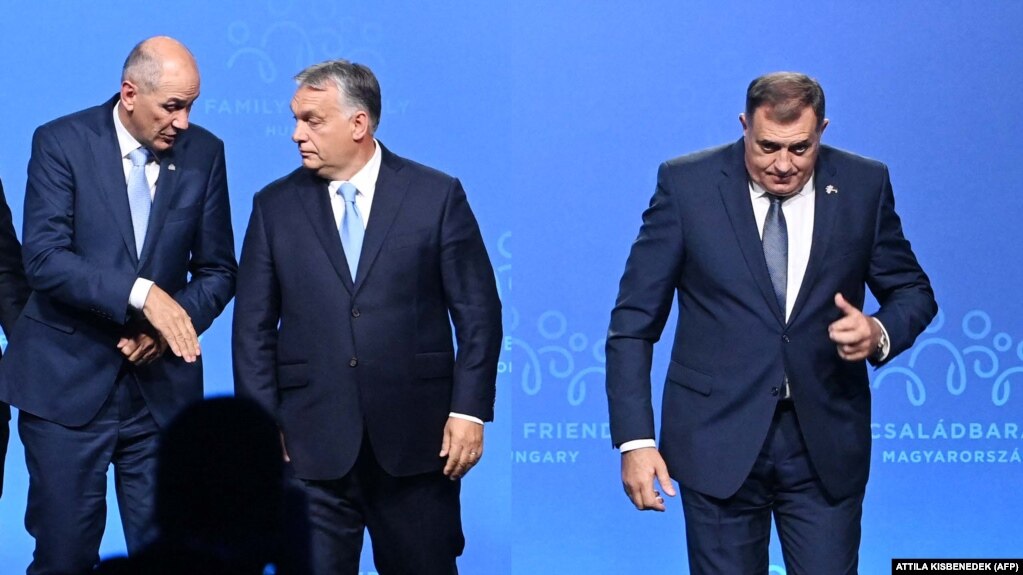 S leva na desno - Janez Janša, Viktor Orban i Milorad Dodik