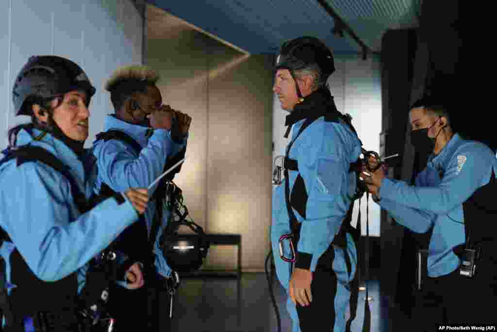 USA -- City Climb, a new attraction at 30 Hudson Yards in New York