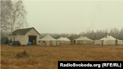 Польовий табір українських прикордонників біля кордону з Білоруссю