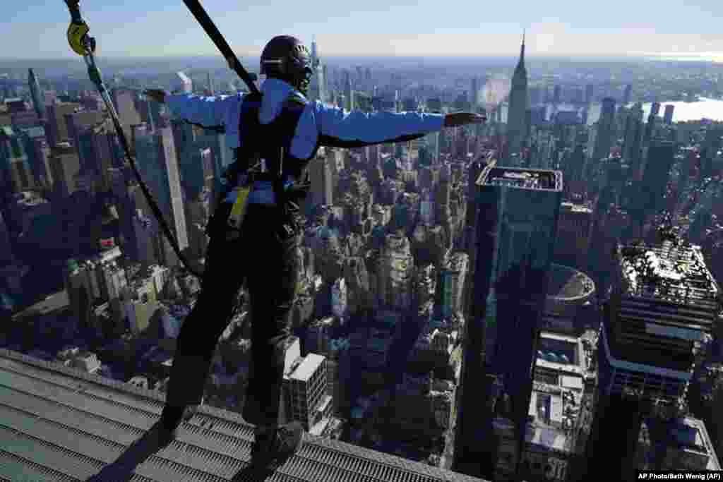 USA -- City Climb, a new attraction at 30 Hudson Yards in New York
