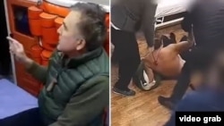 Михаила Саакашвили насильно доставляют в тюремную больницу грузинского города Глдани
