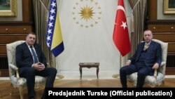 Milorad Dodik i Recep Tayip Erdogan u Ankari, 9. novembar 2021.
