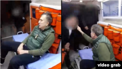 Особая пенитенциарная служба Грузии опубликовала видео, на котором запечатлен перевод Саакашвили 8 ноября в тюремный лазарет.