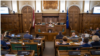 The Latvian parliament The Latvian parliament adopted the resolution on August 11 after 67 lawmakers voted for it. (file photo)