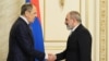 Armenia - Prime Minister Nikol Pashinian meets Russian Foreign Minister Sergei Lavrov in Yerevan, June 9, 2022.