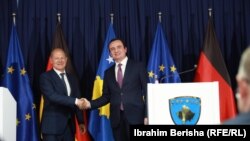 Kancelari gjerman, Olaf Scholz me kryeministrin e Kosovës, Albin Kurti