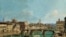 Джузеппе Дзокки. Вид реки Арно и моста Санта Тринита, 1740-е.