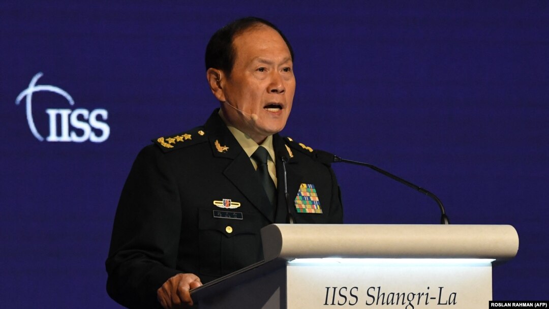 Ministar odbrane Kine Vei Fenge na Šangri-la dijalogu u Singapuru, 12. jun 2022. 