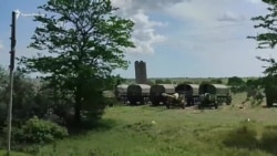 Перевалочная база российской военной техники возле Джанкоя (видео)