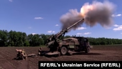 Украина кучлари Донбасс мудофаасида Франциянинг узоқ масофадан аниқ нишонга оладиган "Цезар" замбаракларидан фойдаланмоқда.
