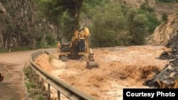 Илустрација за одрон по пороен дожд во Прилепско