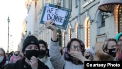Антивоенные протесты в Петербурге.