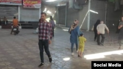 Shopkeepers have closed their stalls in markets in Iran.